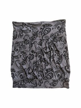 Y2K Jacob Grey and Black Paisley Tube Top